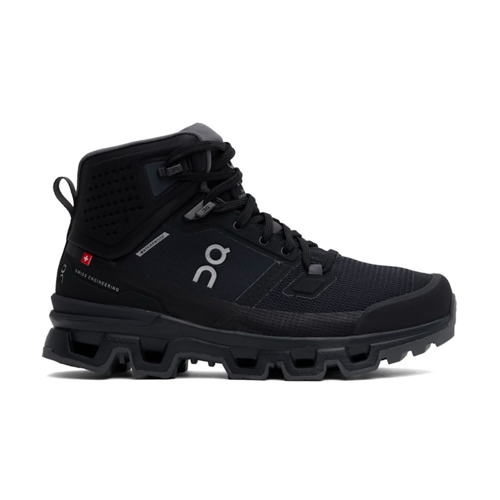 ON CLOUD CLOUDROCK WATERPROOF Sneakers Hi Top Boots Hiking Black